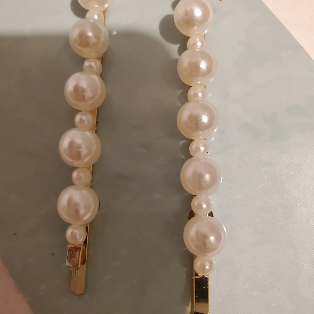Set Of Two Pks Of Faux Jeweled Hair Bobby Pins